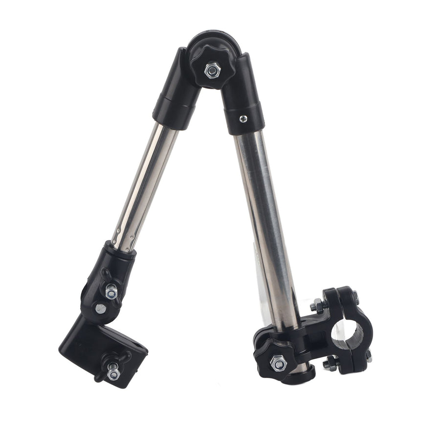 360° Adjustable Umbrella Stretch Mount Stand Holder Baby Stroller Pram Bicycle Chair Black