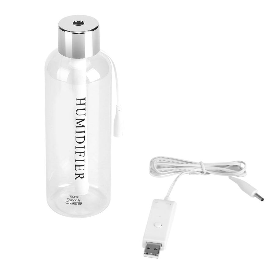 300ml Mini Air Diffuser Mist Maker Portable USB Water Bottle Humidifier Car Home