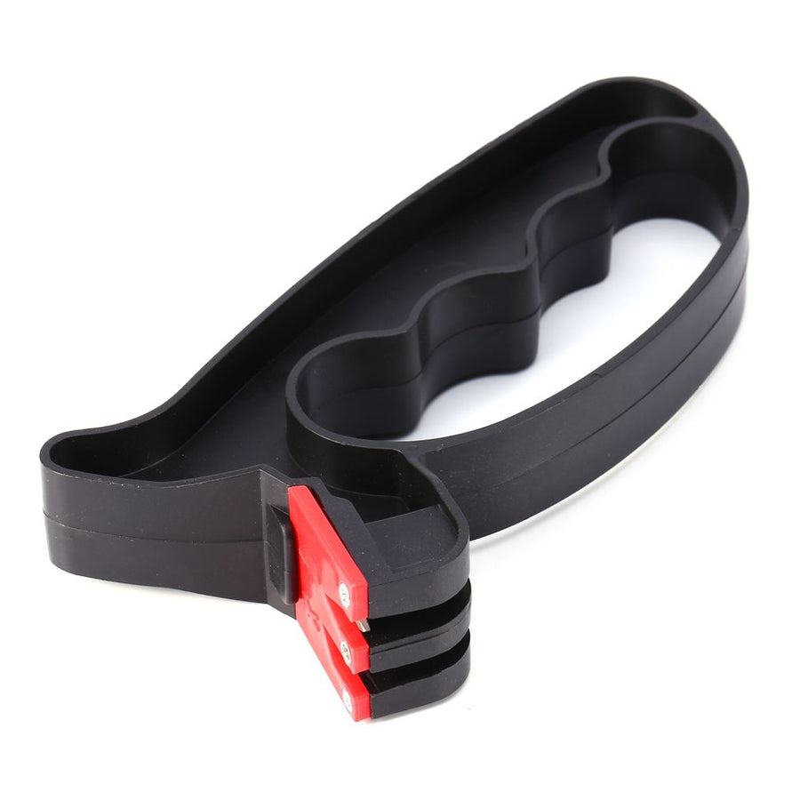 Professional 2 in 1 Handheld Scissors Knife Blade Cutter Sharpener Tools New