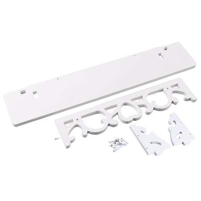 White Hollow Floating Shelf Wall Shop Bookshelf Display Shelf Furniture