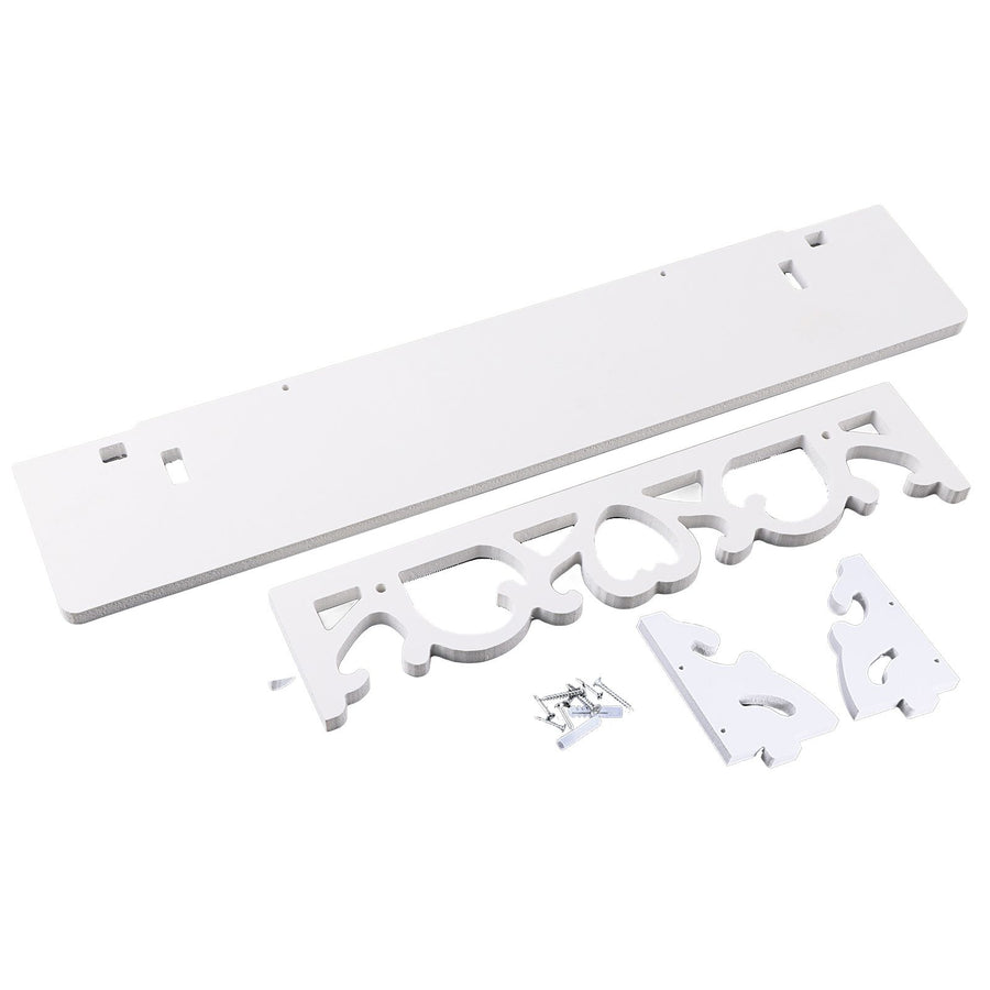 White Hollow Floating Shelf Wall Shop Bookshelf Display Shelf Furniture