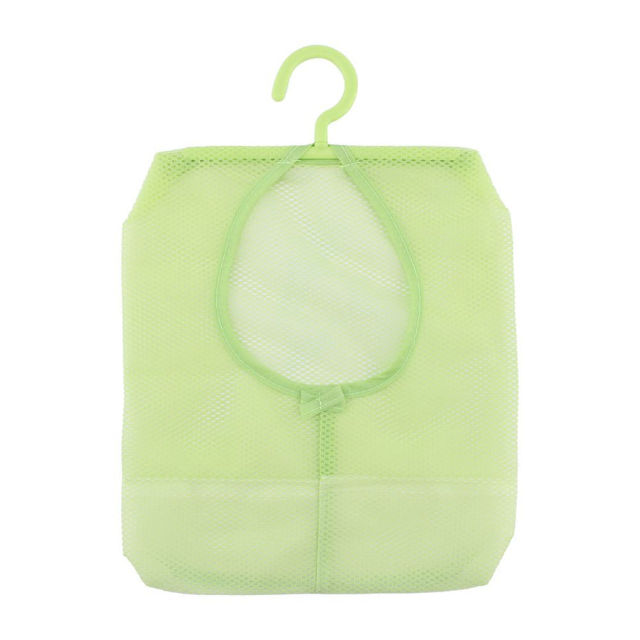 Kitchen Bathroom Hanging Storage Clothespin Mesh Bag Organizer Hanger Hook