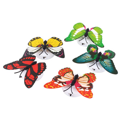 Colorful Changing Butterfly LED Night Light Lamp Home Room Desk Wall Decor AB