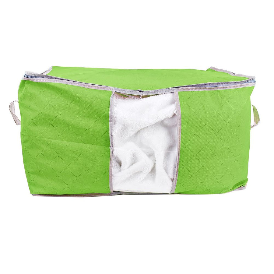Foldable Clothing Organizer Clothing Storage Box For Clothes Underbed Dustproof Bag Green