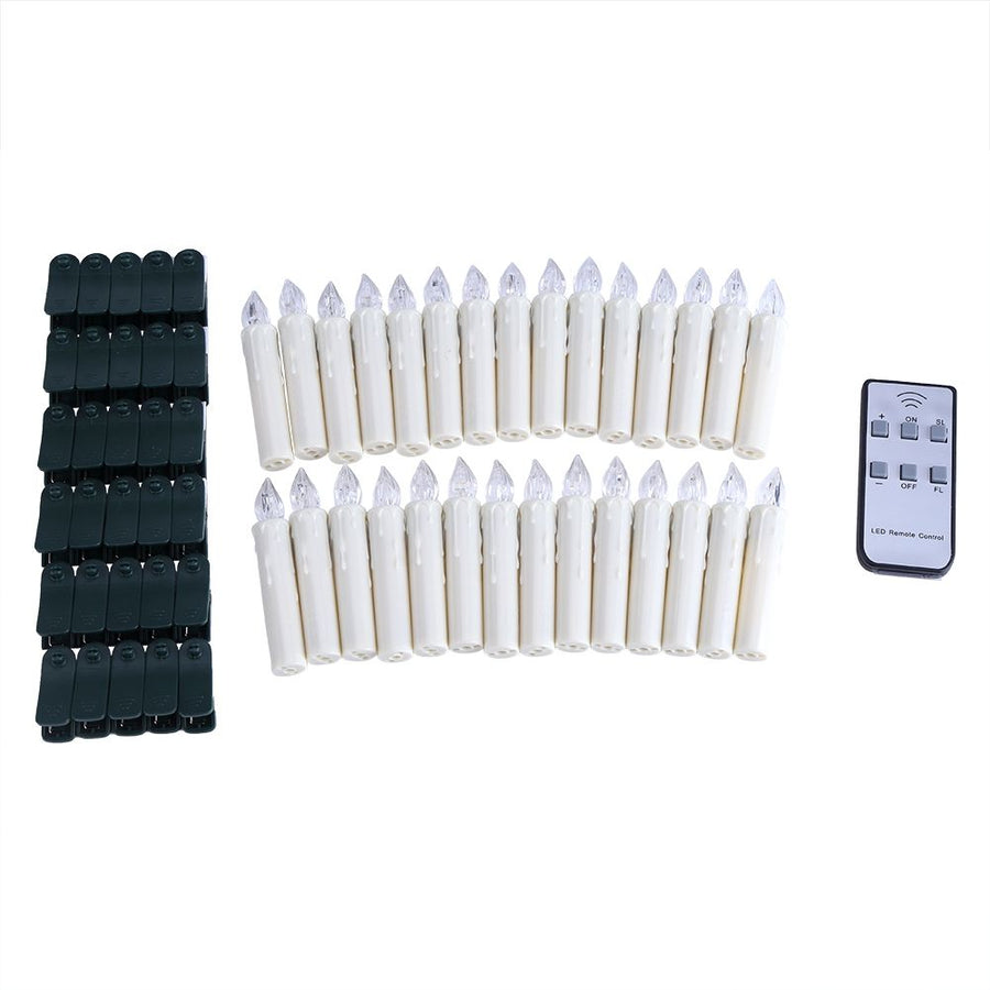 LED Candle Remote Control Wax Flameless Flickering Christmas Lamp Candle Lights Wedding Decor