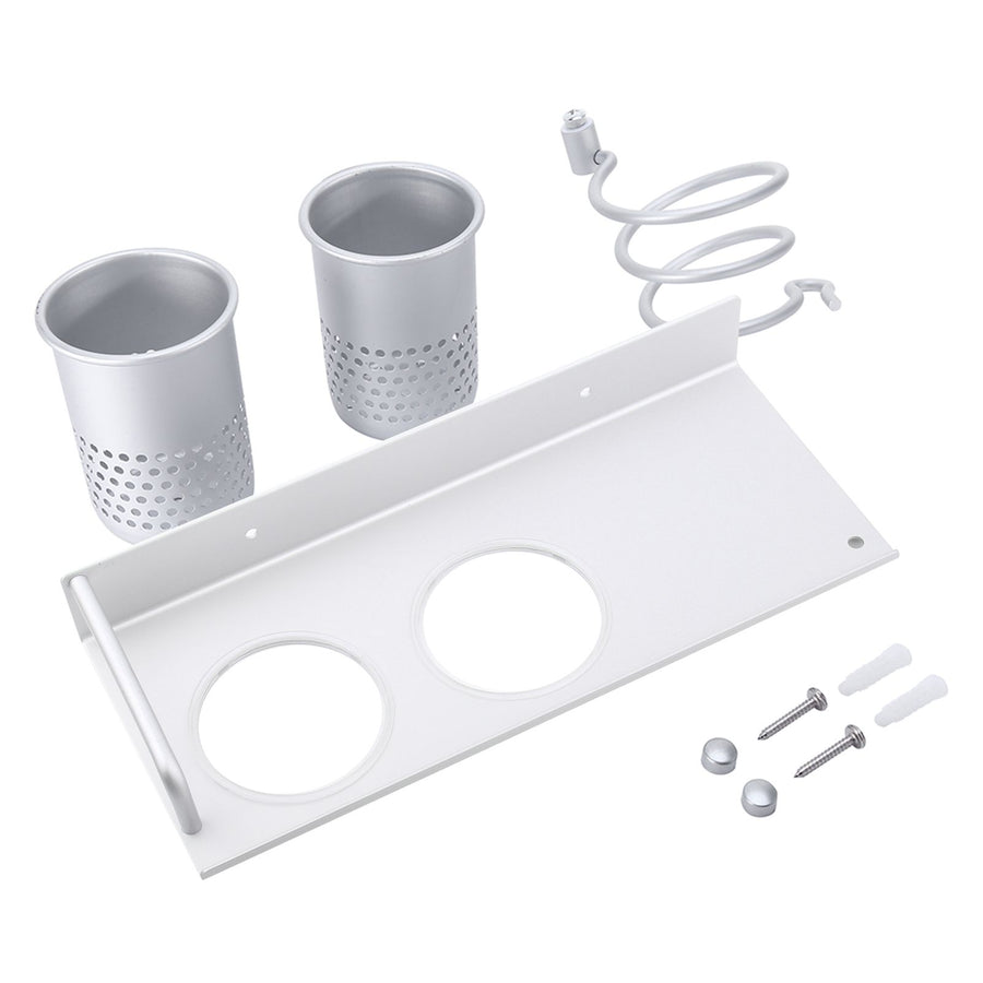 Wall Storage Organizer Holder Hairdryer Holder Toothbrush Toilet