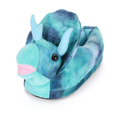 Triceratops Plush Slippers Winter Autumn and Winter Cartoon Men and Women Indoor Cotton Slippers