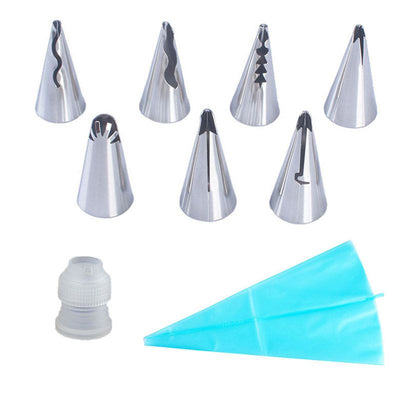 Piping Tip Set Easy Cleaning Cake Decorating Tip Kit Kitchen Food Grade Flower Frosting Tip for Cakes Desserts