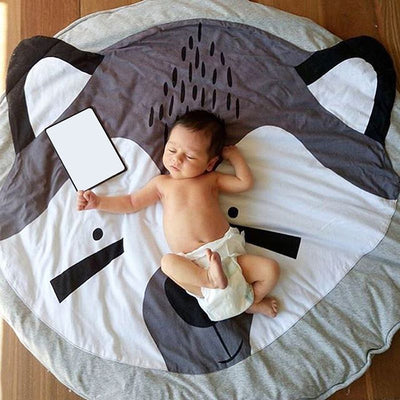 Play Mat Cute Cartoon Animals Cotton Crawling Mat for Baby Children