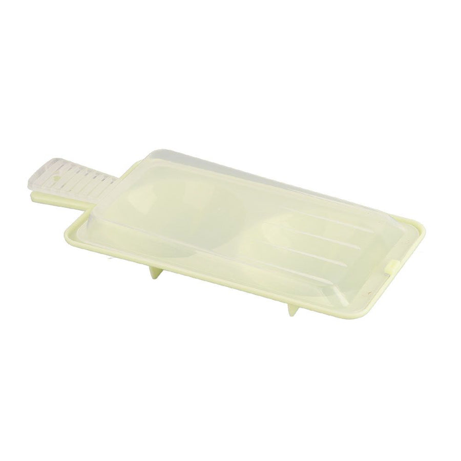 Microwave Egg Poacher Two Compartment Microwave Egg Steaming Tray Kitchen Supplies
