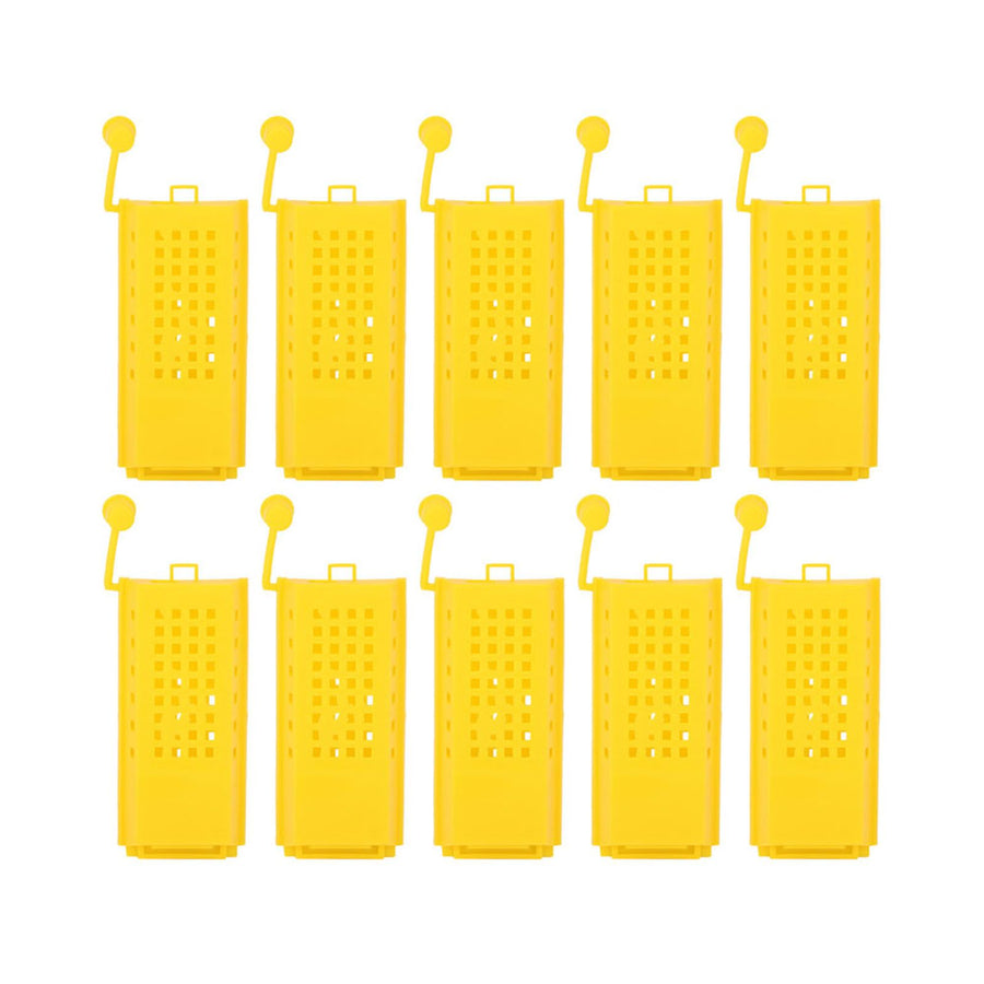 10Pcs Plastic Queen Bee Cages Transporting Catcher Beekeeper Beekeeping Tool