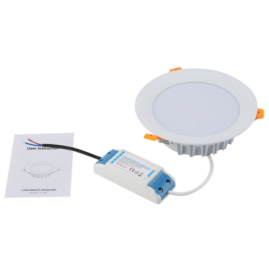 Milight 18W RGB+CCT Dimmable LED Panel Downlight Recessed Ceiling WiFi Light Bulb Lamp