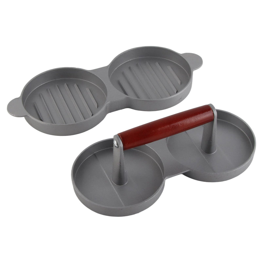 Aluminum Alloy NOn Stick Double Burger Press Mold Hamburger Meat Beef Kitchen Tools