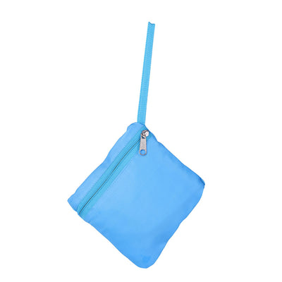 Portable Children Kids Mesh Drawstring Backpack Outdoor Beach Shell Toy Storage Bag (Blue)