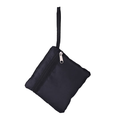 Portable Children Kids Mesh Drawstring Backpack Outdoor Beach Shell Toy Storage Bag (Black)