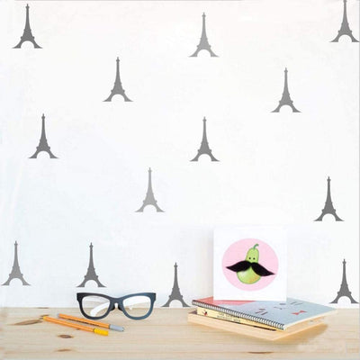Towers Pattern Vinyl Wall Sticker DIY for Children Room Bedroom Home Art Decor(Golden)