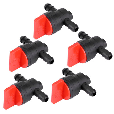 5pcs 1/4" Fuel Gas Tank Shut Off Valve Cut off Switch Garden Brush Cutter Lawnmower Accessory