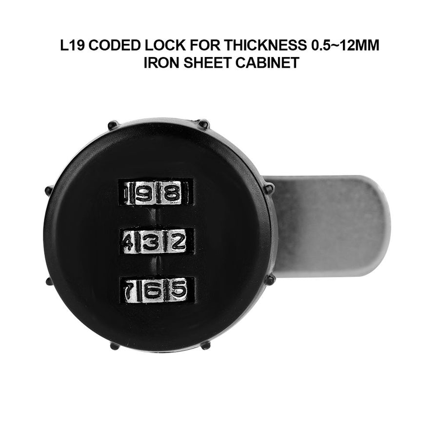 3 Digit Code Combination Cam Cabinet Zinc Alloy Password Security Coded Lock L19