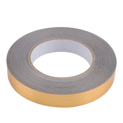 PET Room Floor Crevice Line Sticker Self Adhesive Ground Corner Tile Decor (2cm*50m Gold)