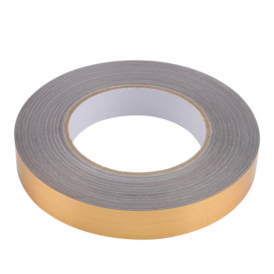 PET Room Floor Crevice Line Sticker Self Adhesive Ground Corner Tile Decor (2cm*50m Gold)