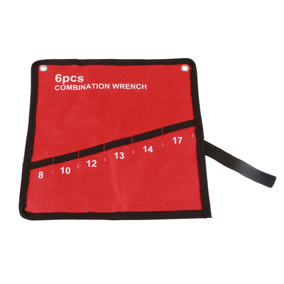 Multi Pocket Roll Up Tools Storage Bag Spanner Plier Wrench Holder Canvas Organizer (6 Pockets)