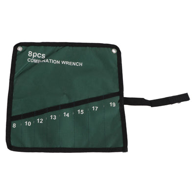Multi Pocket Canvas Roll Up Tools Storage Bag Spanner Plier Wrench Holder Organizer (8 Pockets)
