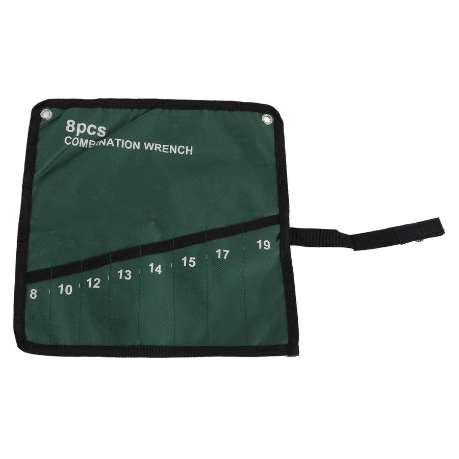 Multi Pocket Canvas Roll Up Tools Storage Bag Spanner Plier Wrench Holder Organizer (8 Pockets)
