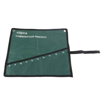 Multi Pocket Canvas Roll Up Tools Storage Bag Spanner Plier Wrench Holder Organizer(10 Pockets)