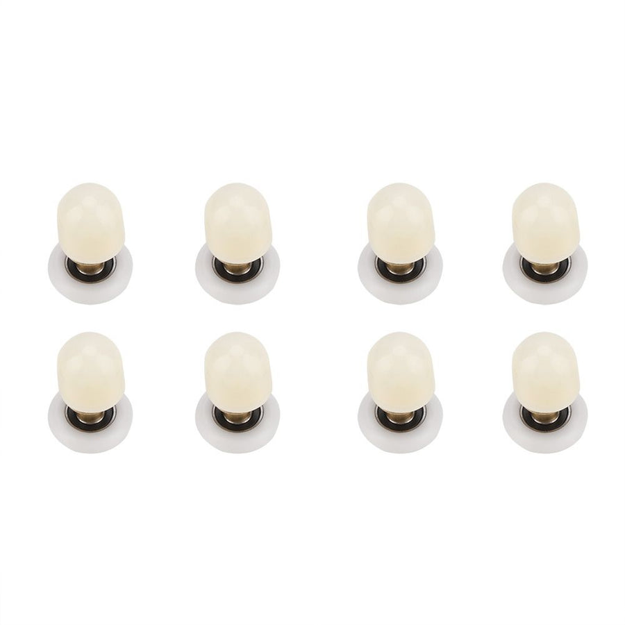 8pcs Brass ABS Sliding Glass Shower Door Rollers Runners Pulleys Bathroom Doors Hardware (25mm)
