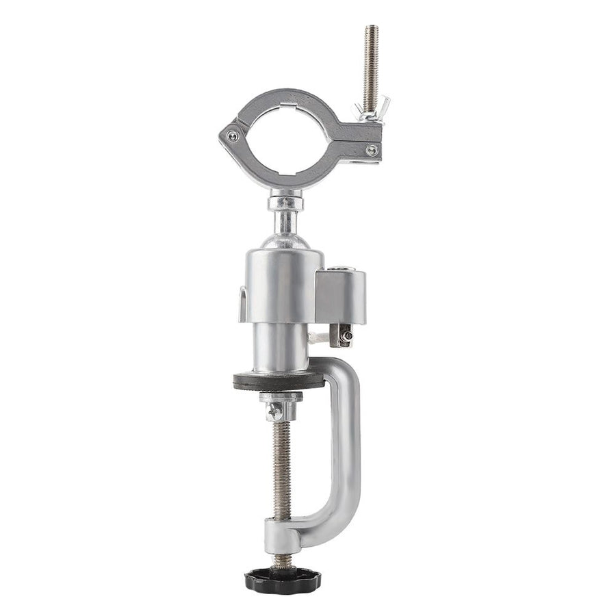 Aluminum Alloy Clamp on Bench Vise Electric Drill Holder Stand Rack Grinder Bracket Accessory