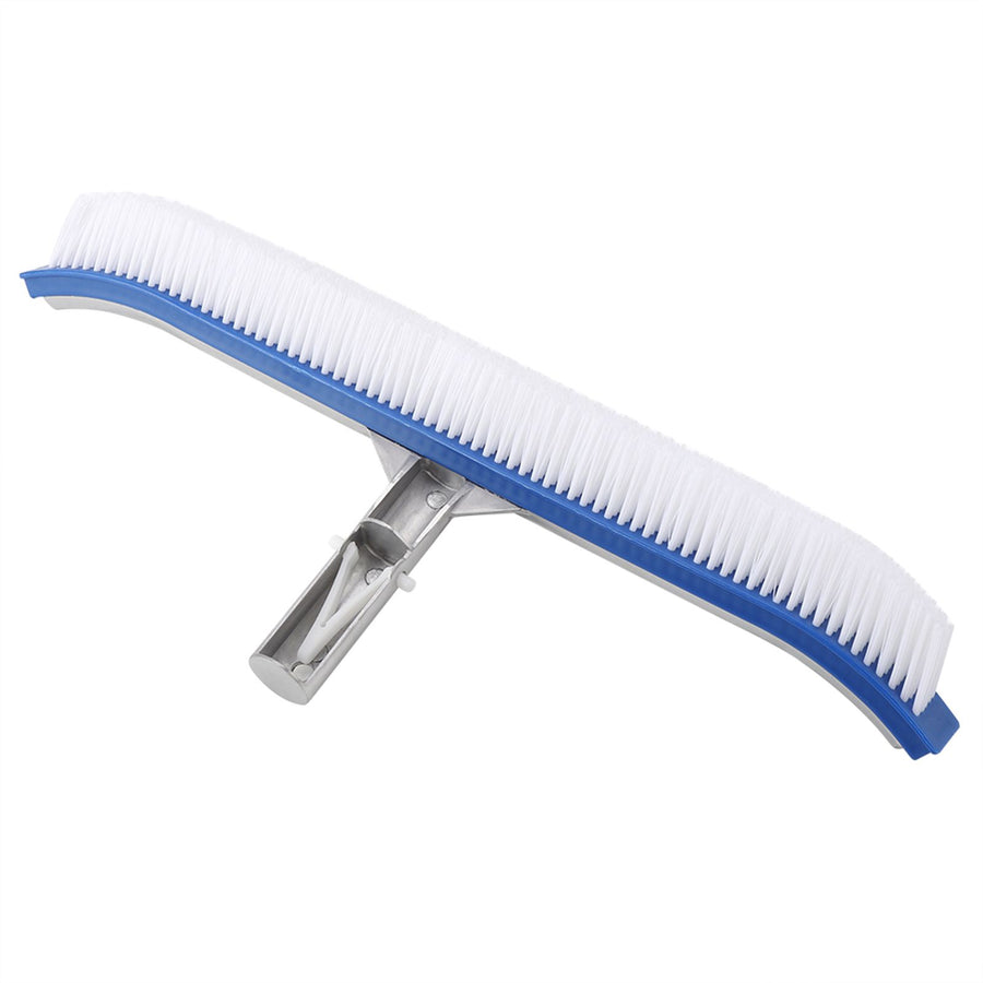 18in Swimming Pool Wall Brush Cleaning Tools Aluminum Handle for Pond Spa Hot Spring Pools