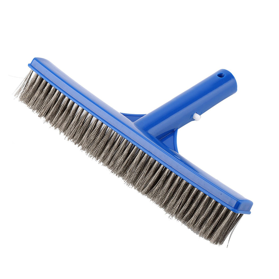 10in Swimming Pool Steel Brush Bottom Walls Cleaning Supplies for Pond Spa Hot Spring
