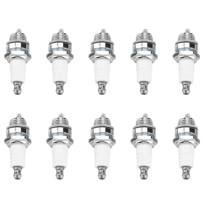 10Pcs Spark Plugs Brush Cutter Trimmer Chain Saw Replacement Accessories