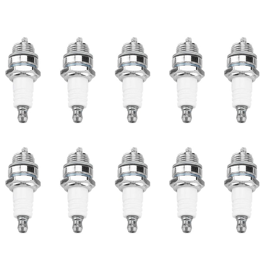 10Pcs Spark Plugs Brush Cutter Trimmer Chain Saw Replacement Accessories