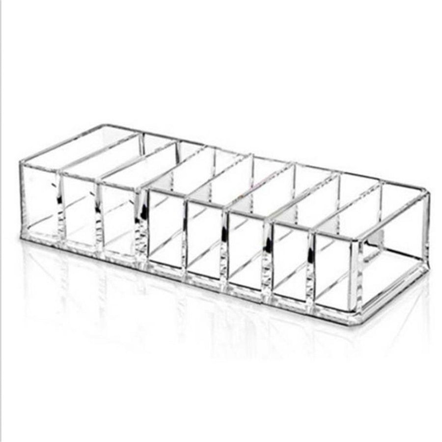 Plastic Washable Transparent Toiletry Rack Cosmetic Shelf Holder in Home Store