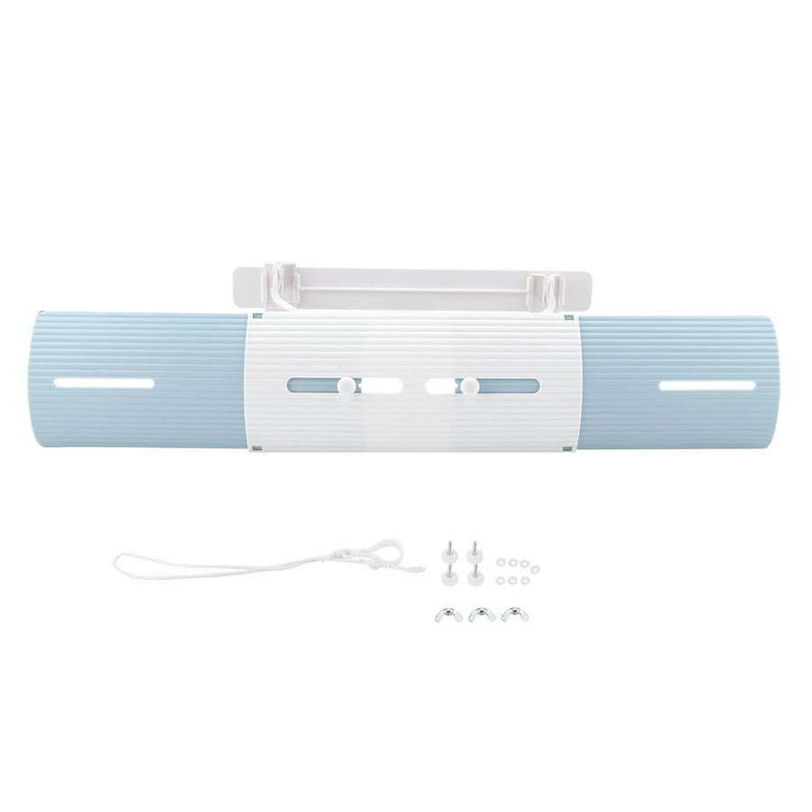Anti wind Shield Air Conditioning Wind Shield Retractable Windshield Deflector Blue