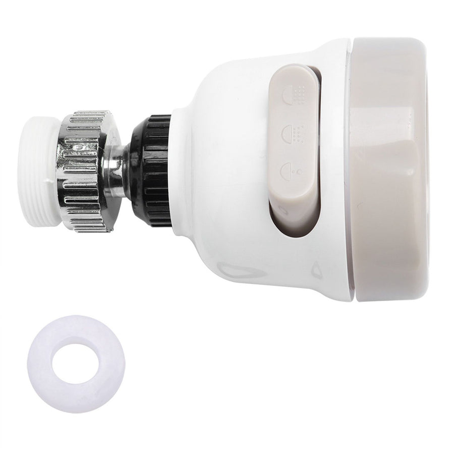 360 Degree Rotatable Kitchen Faucet Spray Head Tap Splash Filter Nozzle 3 Modes Adjustment