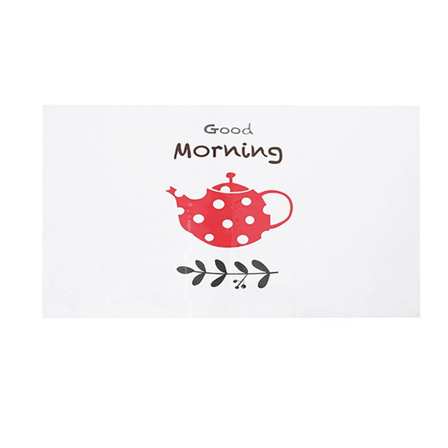 Cartoon and Transparent Self Adhesive Kitchen Oil Resistant Sticker Wall Tile Decals (Teapot)