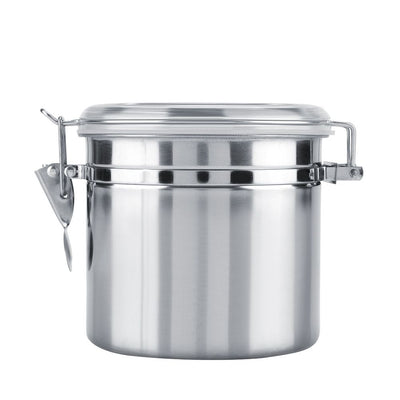 Stainless Steel Coffee Container Vacuum Sealed Storage Jar for Sugar Tea Bean(1100ml)