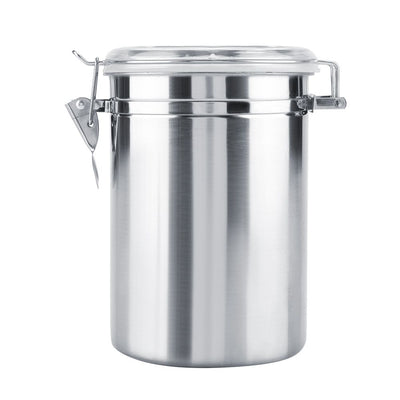 Stainless Steel Coffee Container Vacuum Sealed Storage Jar for Sugar Tea Bean(1800ml)