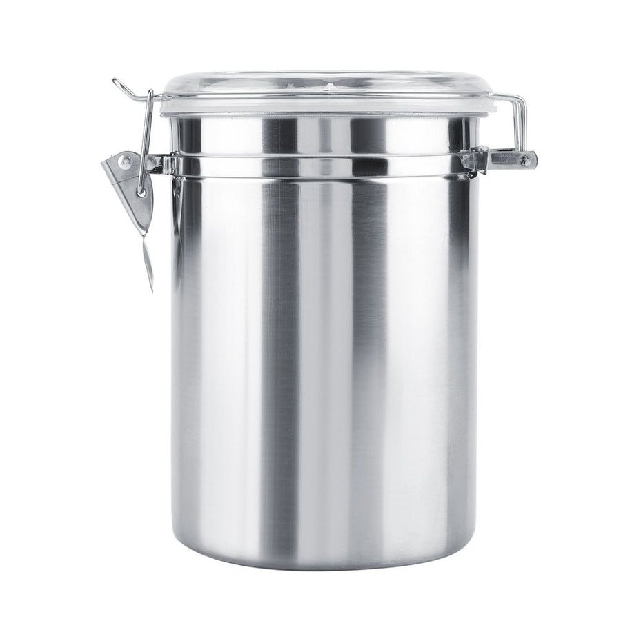 Stainless Steel Coffee Container Vacuum Sealed Storage Jar for Sugar Tea Bean(1800ml)