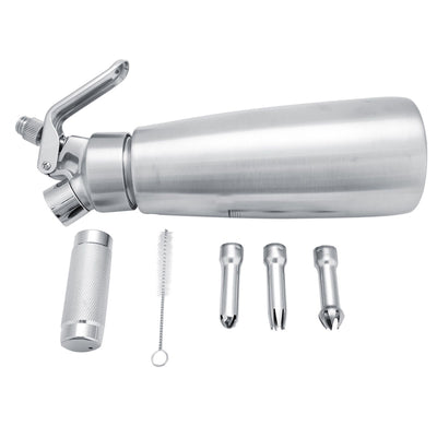 Stainless Steel Whipped Cream Dispenser Bundle With Three Nozzles 1000ml