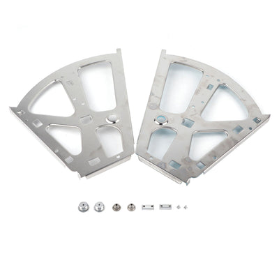 2Pcs Stainless Steel Shoes Drawer Cabinet Hinges Turing Rack Replacement Fittings(2 Layers)