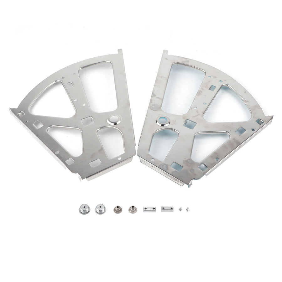 2Pcs Stainless Steel Shoes Drawer Cabinet Hinges Turing Rack Replacement Fittings(2 Layers)