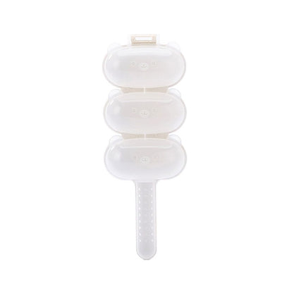 Rice Ball Mold Sushi Balls Maker Mould with Spoon Kitchen Cooking Tools Set for Baby(Beige)