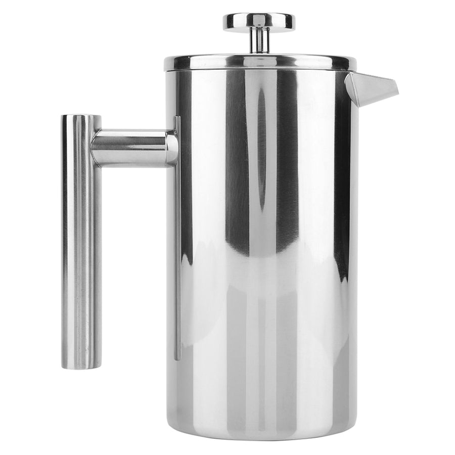 Double Walled Stainless Steel Coffee Maker French Press Tea Pot with Filter (1000ML)