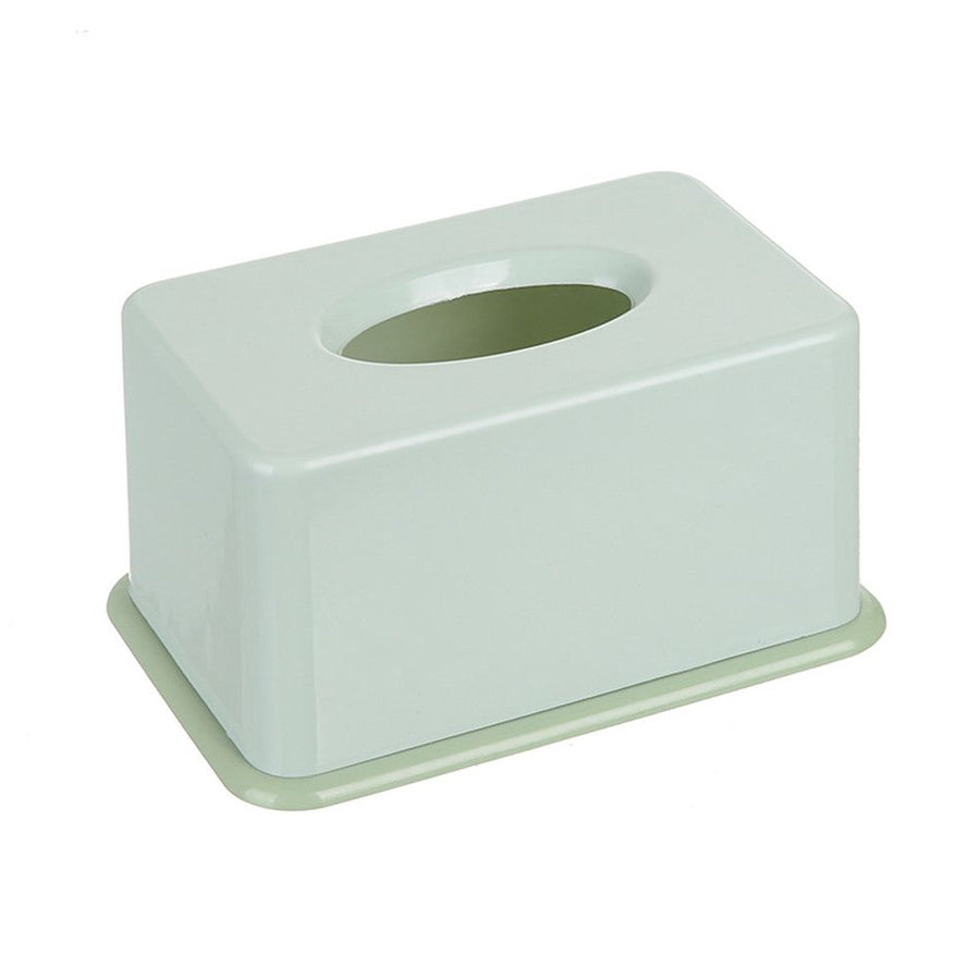 1Pc Simple Tissue Box Plastic Tissues Holder for Home Bathroom Office Car(Green)