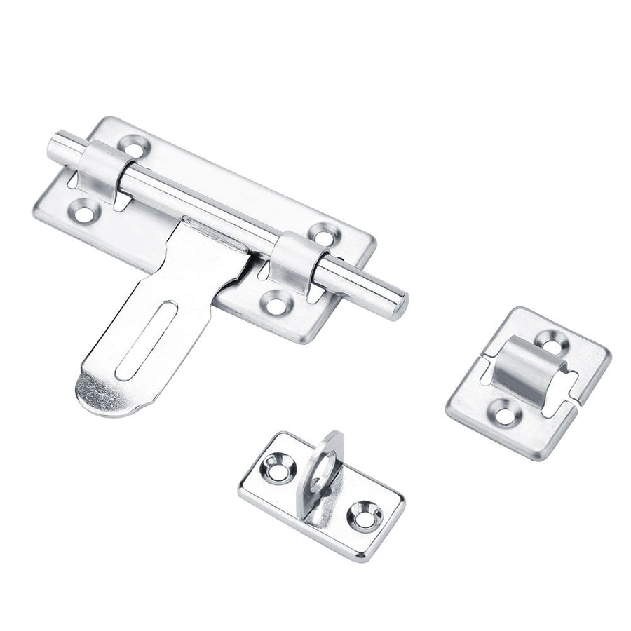 1Pc 4inch Stainless Steel Security Home Door Bolt Padlock Sliding Barrel Bolts Window Lock