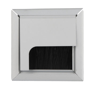 Square Aluminium Desk Computer Wire Cable Tidy Outlet Insert Hole Top Cover
