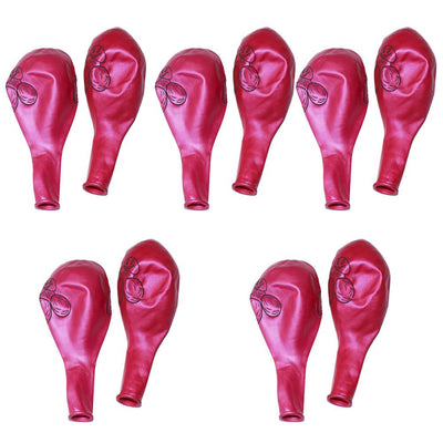 10Pcs Latex Balloon Hen Night Party Stage Decoration Accessaries Rose Red